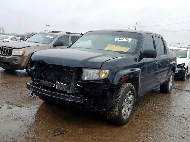 2HJYK16526H575688 - 2006 HONDA RIDGELINE BLACK photo 2