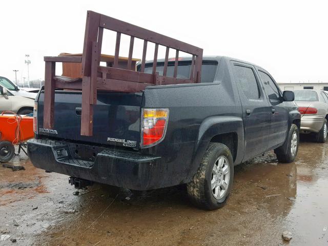 2HJYK16526H575688 - 2006 HONDA RIDGELINE BLACK photo 4