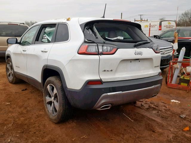 1C4PJMDX0KD225203 - 2019 JEEP CHEROKEE L WHITE photo 3