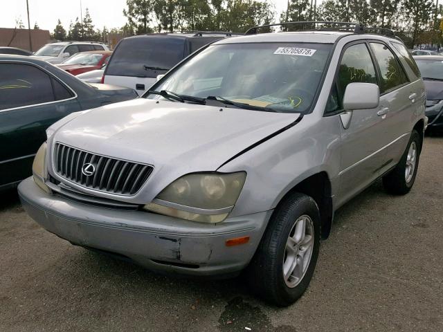 JT6HF10U8X0049605 - 1999 LEXUS RX 300 GRAY photo 2