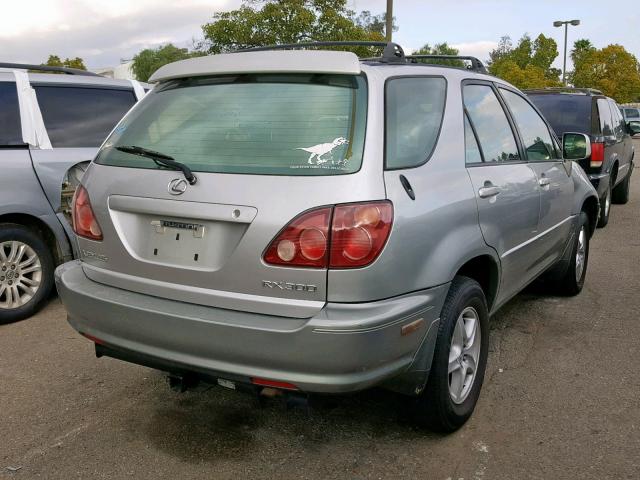 JT6HF10U8X0049605 - 1999 LEXUS RX 300 GRAY photo 4