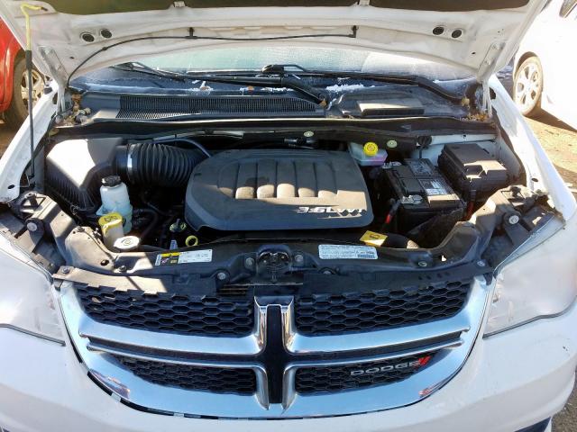 2C4RDGBG5DR574815 - 2013 DODGE GRAND CARA WHITE photo 7