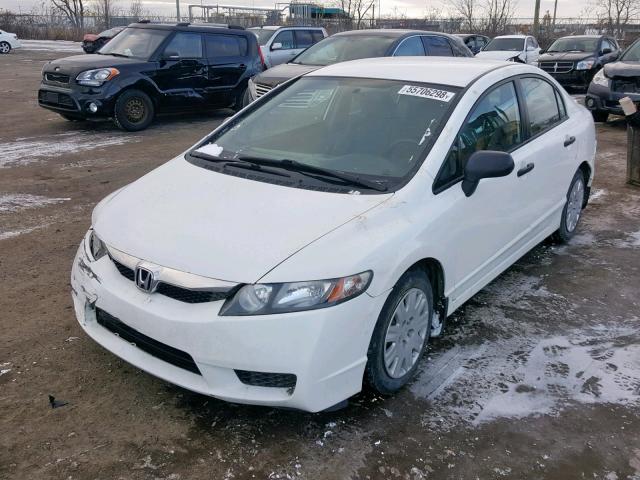 2HGFA1E23AH046072 - 2010 HONDA CIVIC DX WHITE photo 2