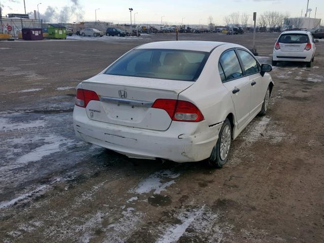 2HGFA1E23AH046072 - 2010 HONDA CIVIC DX WHITE photo 4