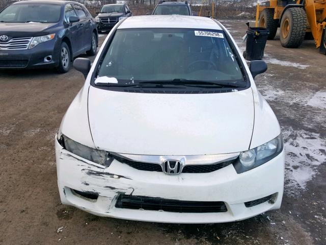 2HGFA1E23AH046072 - 2010 HONDA CIVIC DX WHITE photo 9