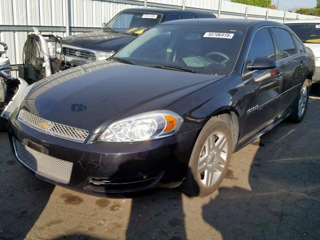 2G1WB5E35G1144302 - 2016 CHEVROLET IMPALA LIM BLACK photo 2