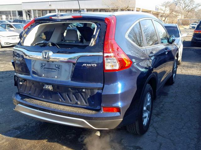 5J6RM4H79GL023364 - 2016 HONDA CR-V EXL BLUE photo 4