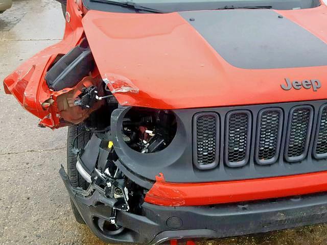 ZACCJBCT6GPD20195 - 2016 JEEP RENEGADE T RED photo 9