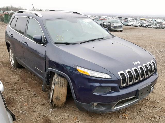 1C4PJMDB6FW587308 - 2015 JEEP CHEROKEE L BLUE photo 1