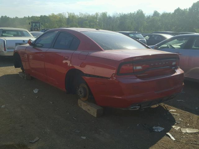 2C3CDXHG7CH287675 - 2012 DODGE CHARGER SX RED photo 3