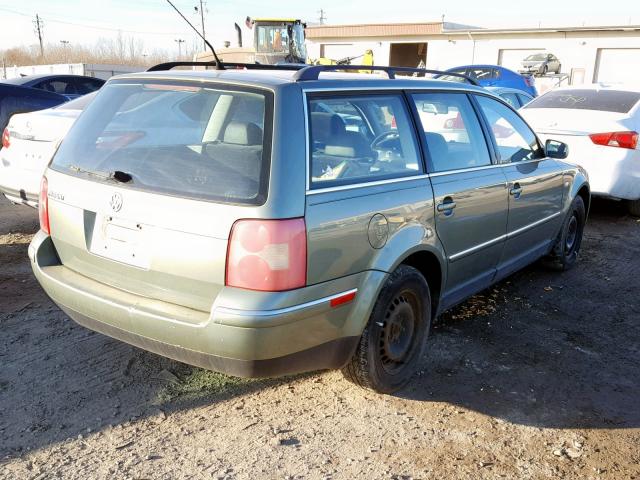 WVWND63B03E135576 - 2003 VOLKSWAGEN PASSAT GL GREEN photo 4