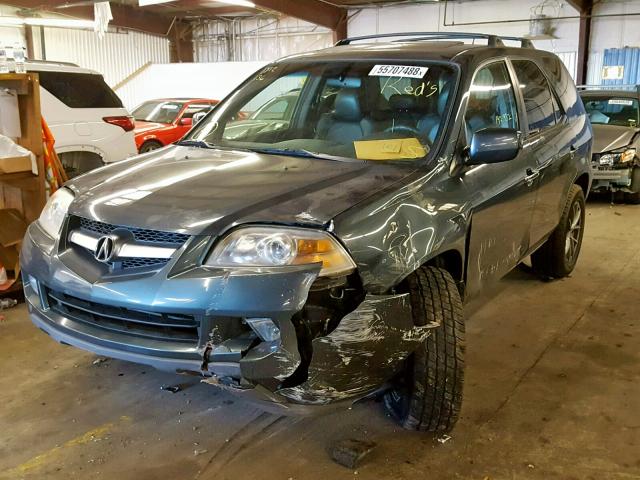 2HNYD18895H506091 - 2005 ACURA MDX TOURIN BLUE photo 2