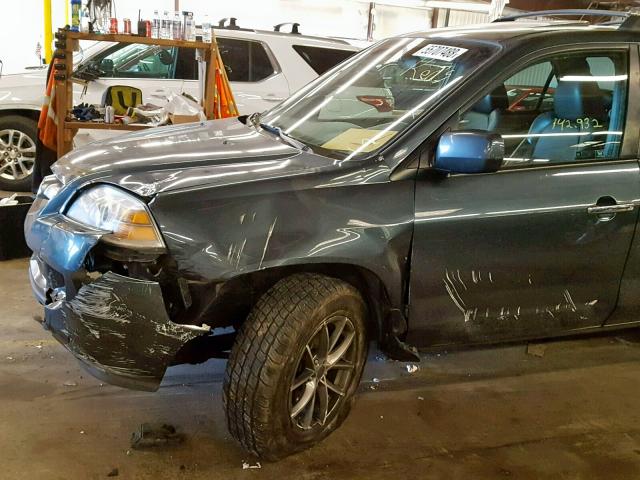 2HNYD18895H506091 - 2005 ACURA MDX TOURIN BLUE photo 9