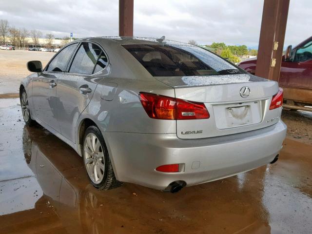 JTHCK262785027558 - 2008 LEXUS IS 250 SILVER photo 3