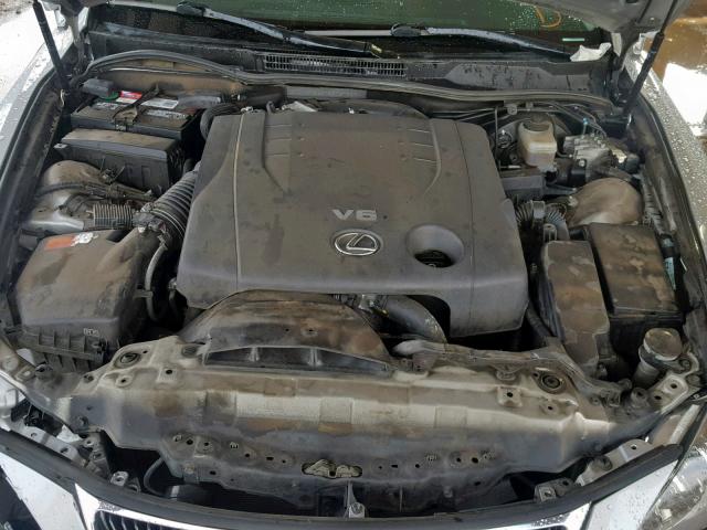 JTHCK262785027558 - 2008 LEXUS IS 250 SILVER photo 7