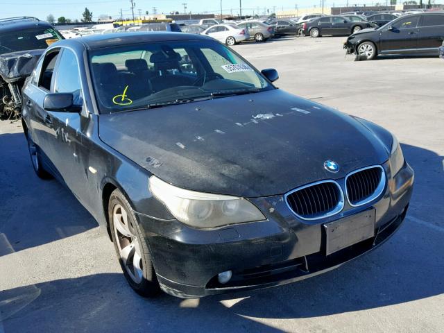 WBANE53566CK83438 - 2006 BMW 525 I BLACK photo 1