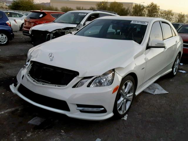 WDDHF5KB9CA541484 - 2012 MERCEDES-BENZ E 350 WHITE photo 2