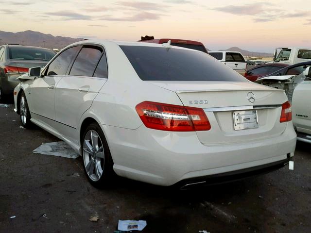 WDDHF5KB9CA541484 - 2012 MERCEDES-BENZ E 350 WHITE photo 3