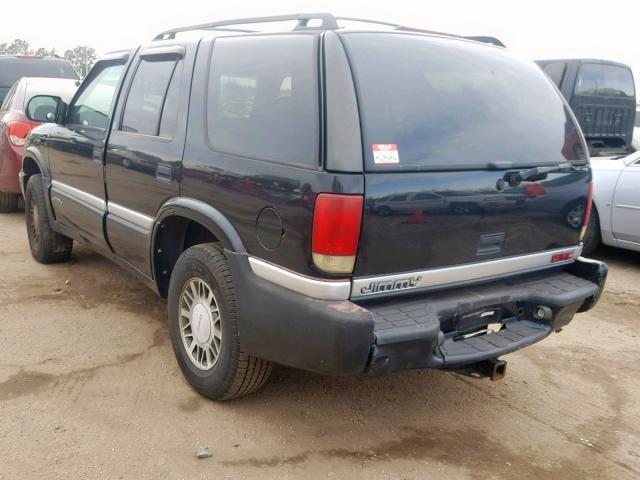 1GKDT13W012141224 - 2001 GMC JIMMY BLACK photo 3