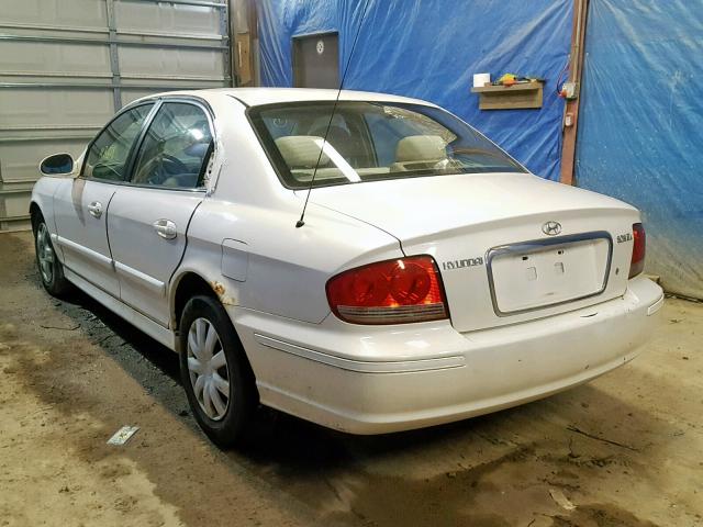 KMHWF25S43A839464 - 2003 HYUNDAI SONATA GL WHITE photo 3