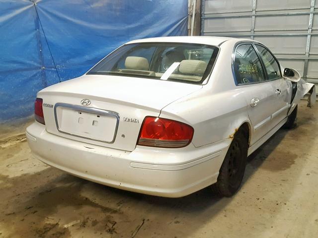 KMHWF25S43A839464 - 2003 HYUNDAI SONATA GL WHITE photo 4