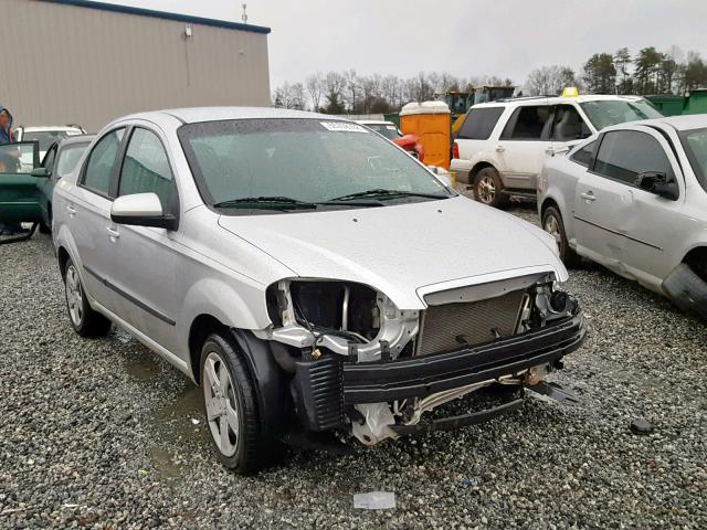 KL1TG5DE9BB238746 - 2011 CHEVROLET AVEO LT SILVER photo 1