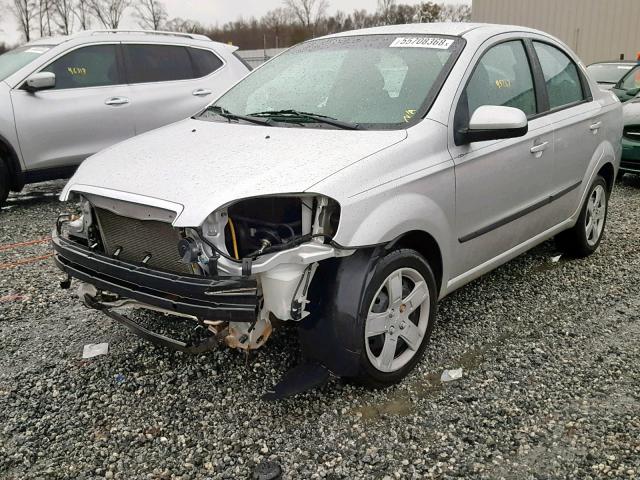 KL1TG5DE9BB238746 - 2011 CHEVROLET AVEO LT SILVER photo 2