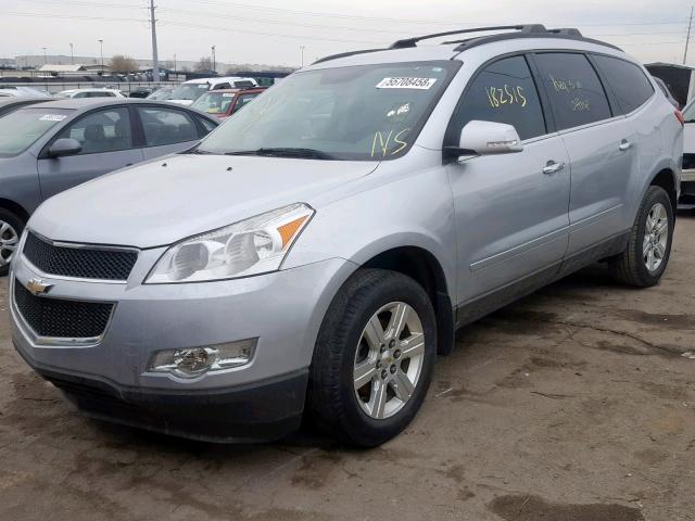 1GNKVGED3CJ243810 - 2012 CHEVROLET TRAVERSE L SILVER photo 2