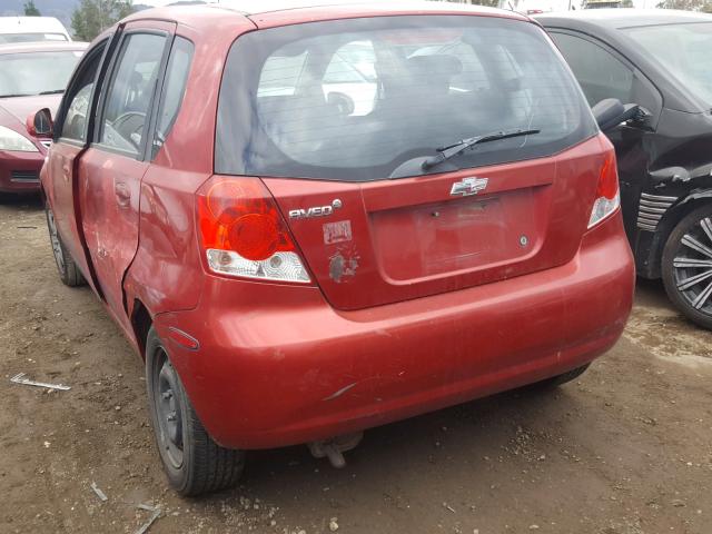 KL1TD66648B017102 - 2008 CHEVROLET AVEO BASE Qırmızı foto 3
