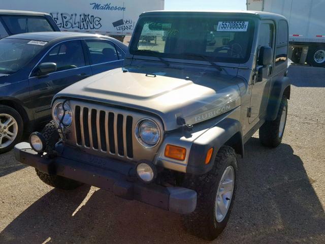 1J4FA69S24P788155 - 2004 JEEP WRANGLER / SILVER photo 2