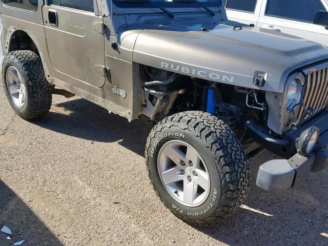 1J4FA69S24P788155 - 2004 JEEP WRANGLER / SILVER photo 9