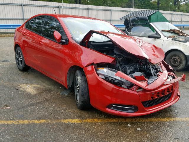 1C3CDFBB4ED883625 - 2014 DODGE DART SXT RED photo 1