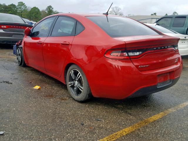 1C3CDFBB4ED883625 - 2014 DODGE DART SXT RED photo 3