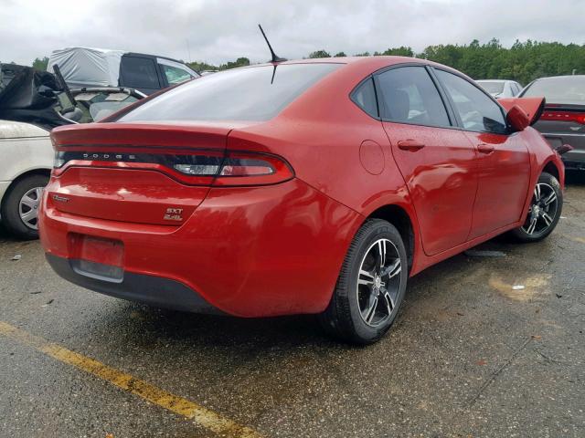 1C3CDFBB4ED883625 - 2014 DODGE DART SXT RED photo 4