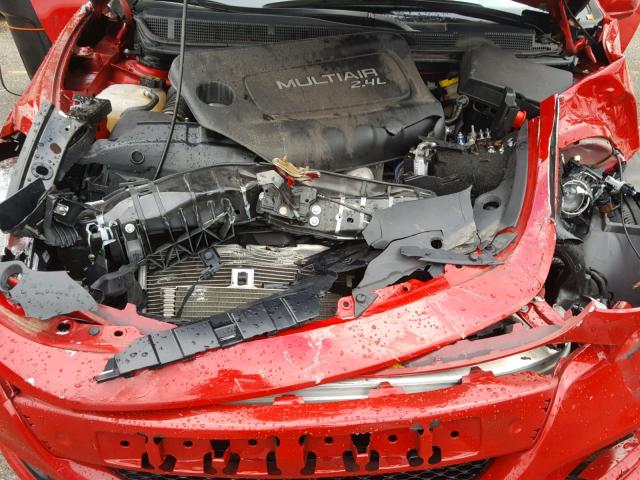 1C3CDFBB4ED883625 - 2014 DODGE DART SXT RED photo 7