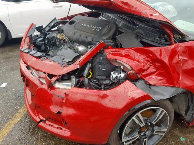 1C3CDFBB4ED883625 - 2014 DODGE DART SXT RED photo 9