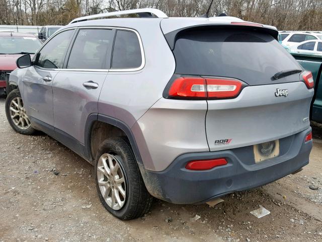 1C4PJLCS2EW143675 - 2014 JEEP CHEROKEE L SILVER photo 3