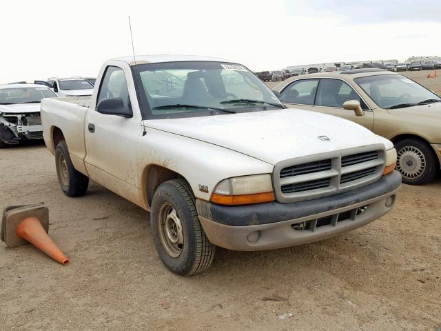 1B7FL26X6YS740279 - 2000 DODGE DAKOTA WHITE photo 1