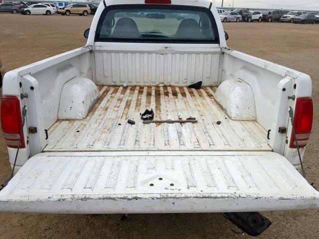 1B7FL26X6YS740279 - 2000 DODGE DAKOTA WHITE photo 6