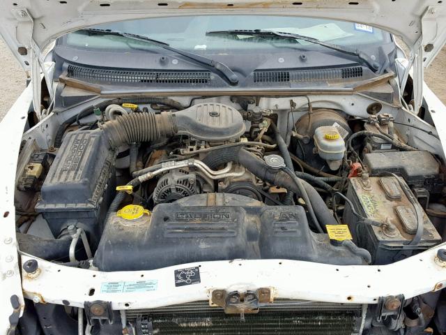 1B7FL26X6YS740279 - 2000 DODGE DAKOTA WHITE photo 7