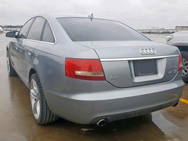 WAUDH74F27N007107 - 2007 AUDI A6 3.2 QUA GRAY photo 3