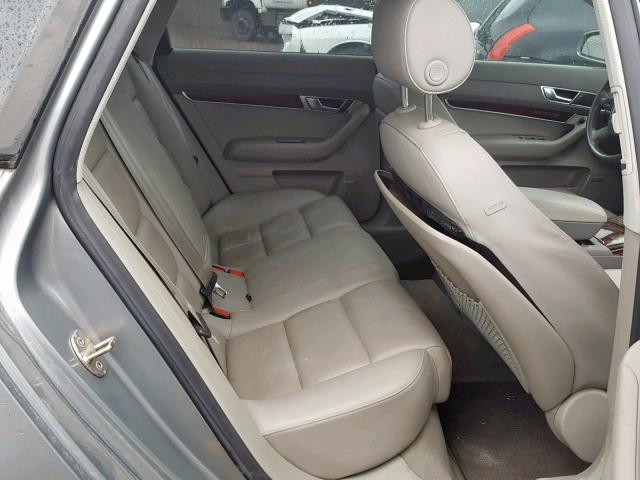 WAUDH74F27N007107 - 2007 AUDI A6 3.2 QUA GRAY photo 6