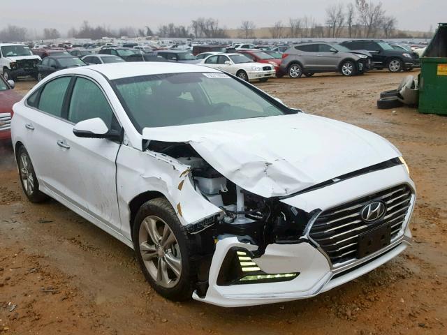 5NPE34AF1JH655800 - 2018 HYUNDAI SONATA SPO WHITE photo 1