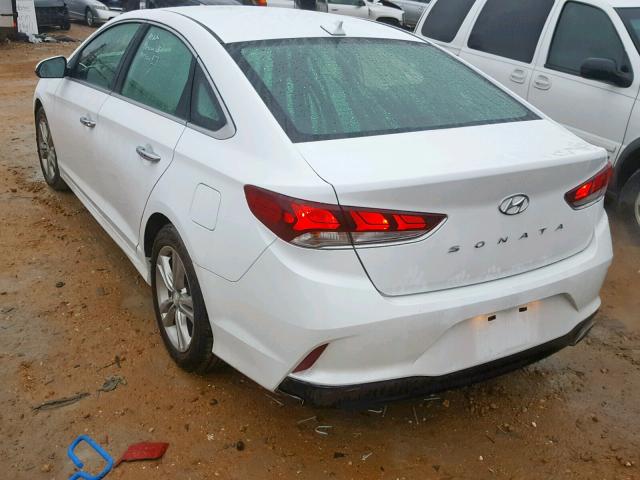 5NPE34AF1JH655800 - 2018 HYUNDAI SONATA SPO WHITE photo 3