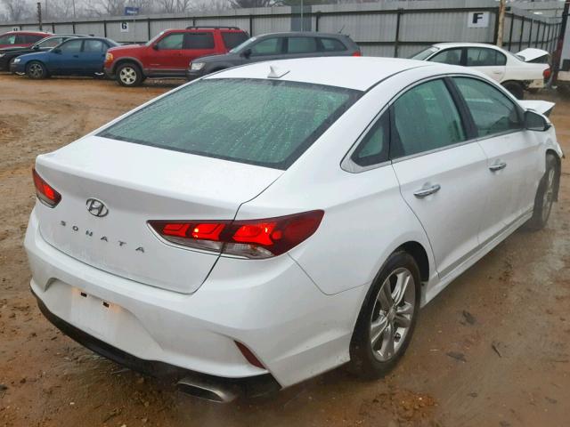 5NPE34AF1JH655800 - 2018 HYUNDAI SONATA SPO WHITE photo 4