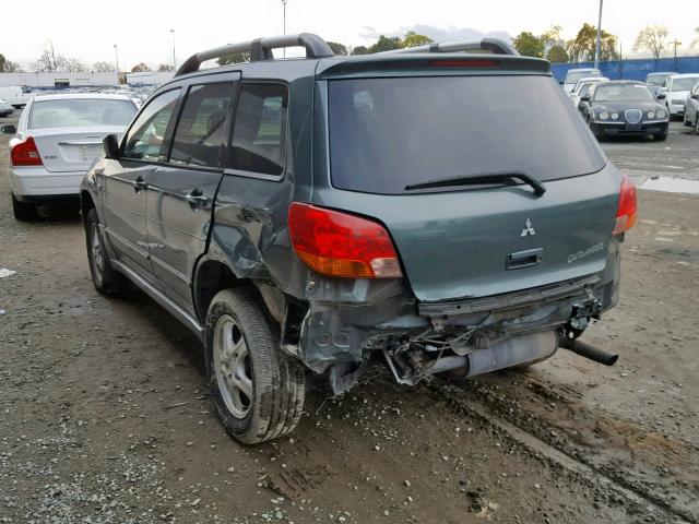 JA4LX31FX4U030094 - 2004 MITSUBISHI OUTLANDER GREEN photo 3