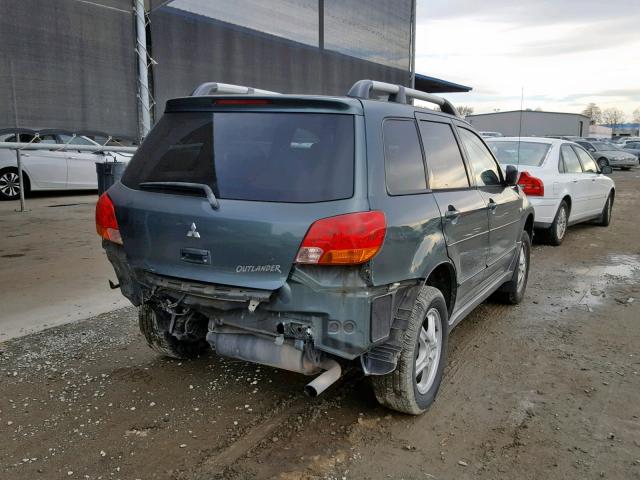 JA4LX31FX4U030094 - 2004 MITSUBISHI OUTLANDER GREEN photo 4