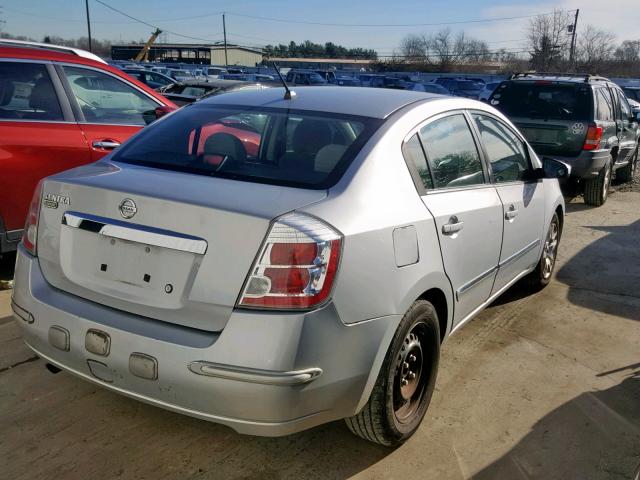 3N1AB6AP9AL632970 - 2010 NISSAN SENTRA 2.0 SILVER photo 4