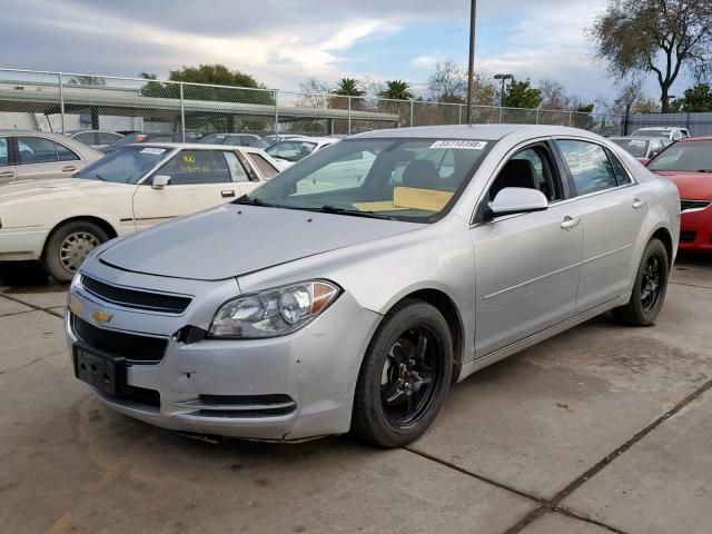 1G1ZC5EB6AF311087 - 2010 CHEVROLET MALIBU 1LT SILVER photo 2