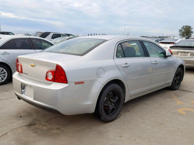 1G1ZC5EB6AF311087 - 2010 CHEVROLET MALIBU 1LT SILVER photo 4